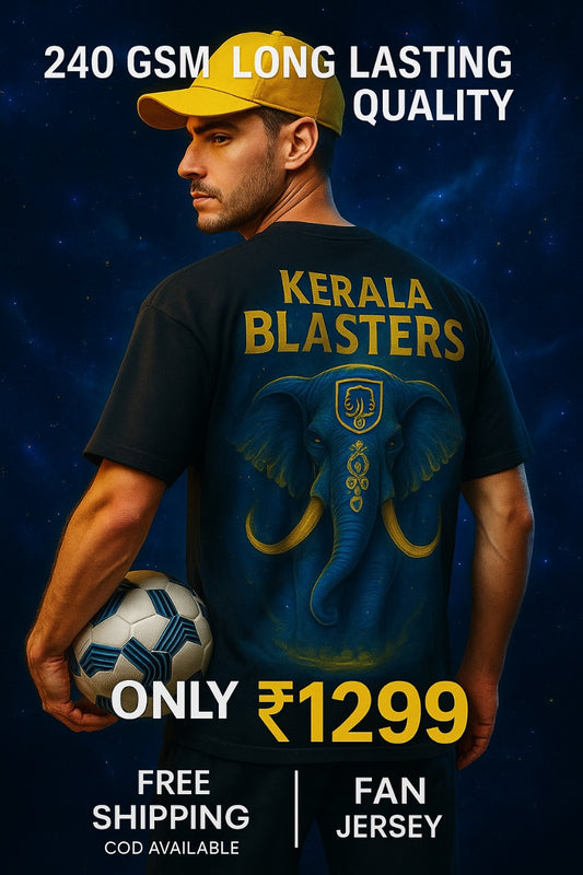 Kerala Blasters Hero Drop Shoulder T-Shirt – Limited Edition