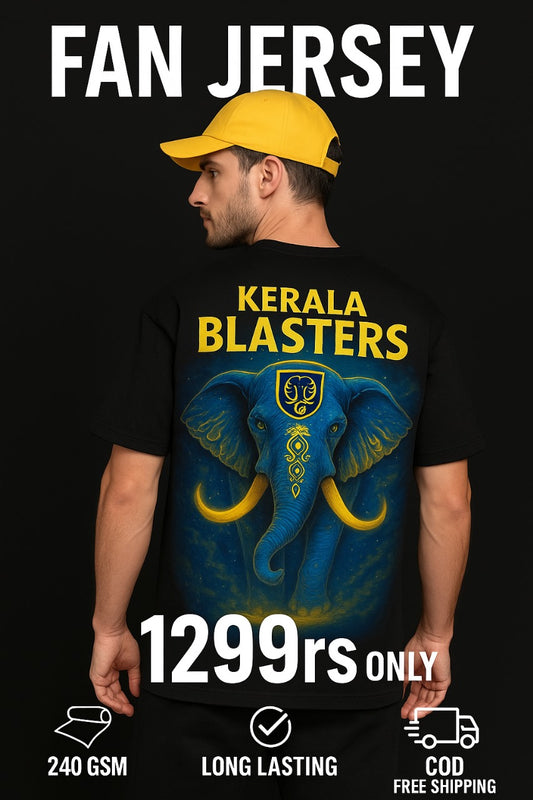 Kerala Blasters Hero Drop Shoulder T-Shirt – Limited Edition